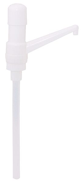 Pumpaufsatz starr, weiß, 30 ml Portion, L: 17 cm, D: 0,07 cm
