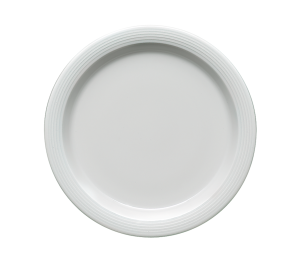 Bauscher, Dialog - Spezialteller halbtief Fahne, weiss, uni, 25 cm/ 0,45 ltr.