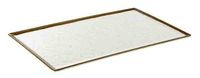 GN 1/1 Tablett STONE ART 53 x 32,5 cm, H: 1,5 cm, Melamin, Rand: braun, weiss GN 1/1 Tablett STONE ART 53 x 32,5 cm, H: 1,5 cm, Melamin, Rand: braun, weiss
