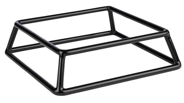 Buffetständer MULTI, 18 x 18 cm, H: 5 cm, Metall, schwarz ummantelt