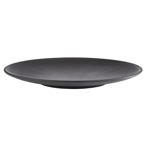 Teller NERO, Melamin, D: 33 cm, H: 3,5 cm, Fb. schwarz