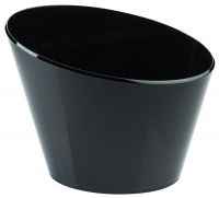 Sektkühler, oval, schwarzes Acryl, für zwei Flaschen, 29,5 x 18,5 x 24 cm Sektkühler, oval, schwarzes Acryl, für zwei Flaschen, 29,5 x 18,5 x 24 cm