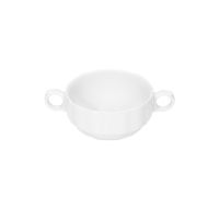 Bauscher, Marie Christine - Suppen-Obertasse m. 2 Hkl., weiss, uni, 0,28 ltr. Bauscher, Marie Christine - Suppen-Obertasse m. 2 Hkl., weiss, uni, 0,28 ltr.