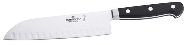 Santokumesser, Wellenschliff, Klingenlänge: 18 cm, L: 30 cm