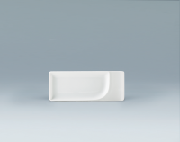 Schönwald, Fine Dining - Platte, rechteckig, Fahne, weiss, uni, 19,8 x 7,9 cm Schönwald, Fine Dining - Platte, rechteckig, Fahne, weiss, uni, 19,8 x 7,9 cm