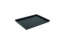 Auslagetablett 300 x 400 x 20 mm, ABS, schwarz, bruchfest, genarbte Oberfläche Auslagetablett 300 x 400 x 20 mm, ABS, schwarz, bruchfest, genarbte Oberfläche