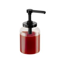 Vorschau: Dosierspender DISPENSA, Glas, PP, Hubvolumen: 15 ml, D: 13 cm, H: 27 cm, I: 1,7 ltr. Vorschau: Dosierspender DISPENSA, Glas, PP, Hubvolumen: 15 ml, D: 13 cm, H: 27 cm, I: 1,7 ltr.
