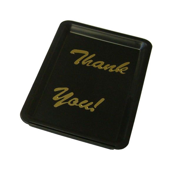 Trinkgeld Tablett THANK YOU, 16 x 11 x 1,5 cm