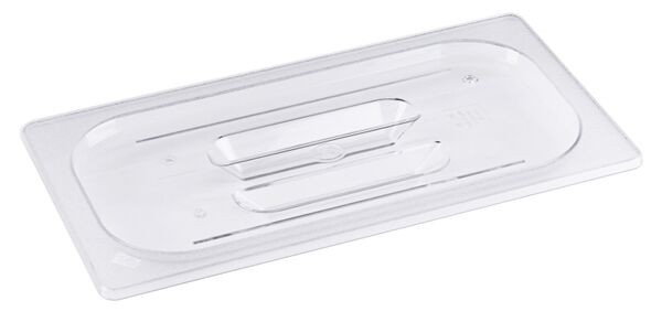 Auflagedeckel GN 1/3 zu Serie 8213, Griffmulde, Polycarbonat, 17,6 x 32,5 cm