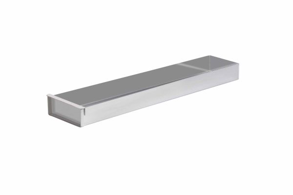 Schnittkuchenblech inkl. Vorsatzschiene, Aluminium, 580 x 100 x 50 mm