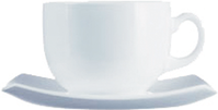 Arcoroc, Delice - Tassenset (Obere + Untere), uni, weiss 0,22 ltr./ 14 cm Arcoroc, Delice - Tassenset (Obere + Untere), uni, weiss 0,22 ltr./ 14 cm