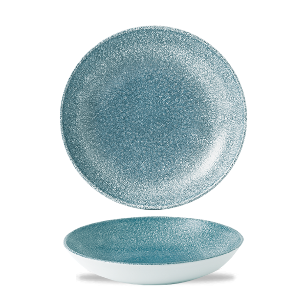 Churchill, Raku : Topaz Blue - Teller tief Coup, 24,8 cm/ 1,11 ltr.
