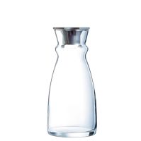 Karaffe Fluid m. schwarzem Kunststoffdeckel 75 cl, I: 750 ml, H: 214 mm, D: 97 mm Karaffe Fluid m. schwarzem Kunststoffdeckel 75 cl, I: 750 ml, H: 214 mm, D: 97 mm