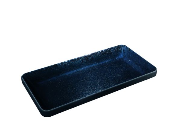 Playground, Steinzeug - NARA Schwarz : Schale flach eckig 18 x 9 cm/ 0,18 ltr.