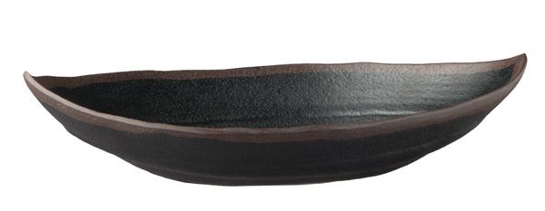 Blattschale MARONE 25,5 x 14 cm, H: 5,5 cm, 0,4 ltr., Melamin, schwarz