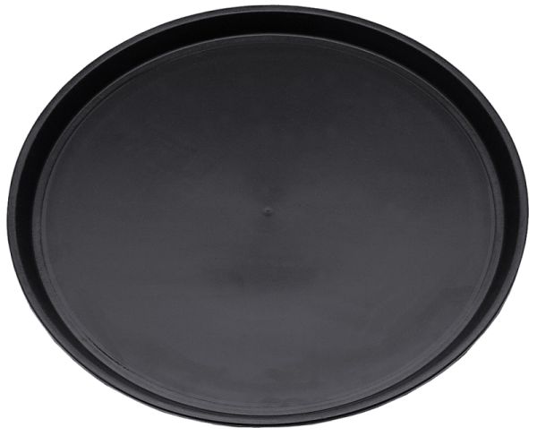 Bierglasträger, rutschfest, schwarzes Polyester, D: 32 cm, H: 3,5 cm
