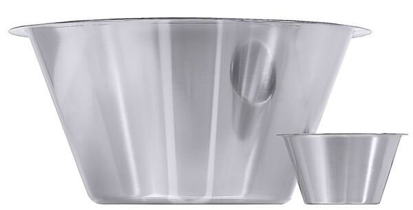 Schüssel, konisch, tief, I: 8 ltr., D: 31 cm, H: 16,5 cm, Edelstahl