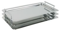 GN 1/1 SystemTablett PROFI LINE 53 x 32,5 cm, Nutzhöhe 3,5 cm, 18/10 Edelstahl, inkl. Distanzstücken GN 1/1 SystemTablett PROFI LINE 53 x 32,5 cm, Nutzhöhe 3,5 cm, 18/10 Edelstahl, inkl. Distanzstücken
