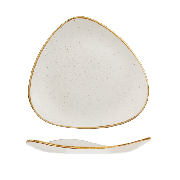 Churchill, Stonecast : Barley White - Teller flach dreieckig, 31,1 cm