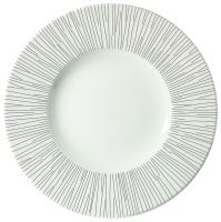 Churchill, Bamboo - Teller flach breite Fahne, uni/ weiss, 23,6 cm Churchill, Bamboo - Teller flach breite Fahne, uni/ weiss, 23,6 cm