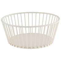 Korb URBAN, Metall, D: 20 cm, H: 8,5 cm, Farbe: whisper white Korb URBAN, Metall, D: 20 cm, H: 8,5 cm, Farbe: whisper white