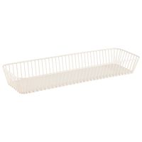 GN 2/4 Korb URBAN 53 x 16,2 cm, H: 7,5 cm Metall Farbe: whisper white GN 2/4 Korb URBAN 53 x 16,2 cm, H: 7,5 cm Metall Farbe: whisper white