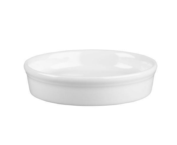Churchill, Mediterranean - Auflaufförmchen rund, uni/ weiss, 13 cm/ 0,19 ltr.
