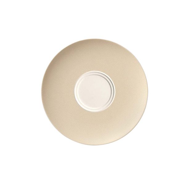 Bauscher, Purity : 425782 Pearls Champagne - Suppen-Untere Coup m. 2 Spiegel, bonewhite, 21 cm