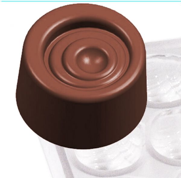 Pralinenform Kegel glatt, 21 Formen, D: 28 mm, H: 17 mm
