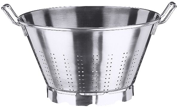 Seiher mit Fuß, I: 32 ltr., D: 50 cm, H: 27 cm, Edelstahl