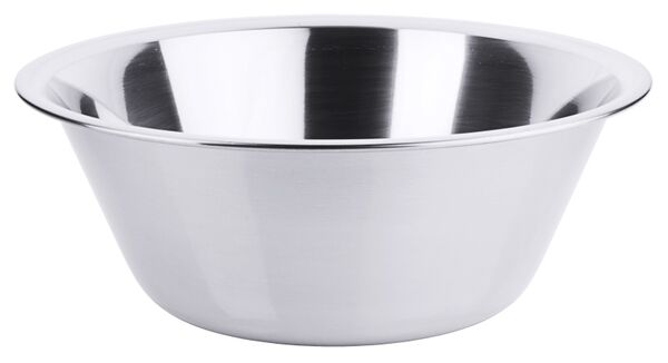 Schüssel, tief, konisch, I: 8 ltr., D: 32,5 cm, H: 14 cm, Edelstahl