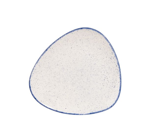 Churchill, Stonecast Hints : Indigo Blue - Teller flach dreieckig, 24,5 cm
