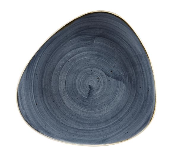 Churchill, Stonecast : Blueberry - Teller flach dreieckig, 28,5 cm