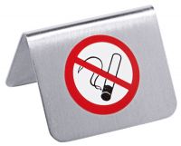 Nichtraucherschild, seidenmatt, mit Aufkleber D: 3 cm, B: 5,3 cm, H: 3,4 cm Nichtraucherschild, seidenmatt, mit Aufkleber D: 3 cm, B: 5,3 cm, H: 3,4 cm