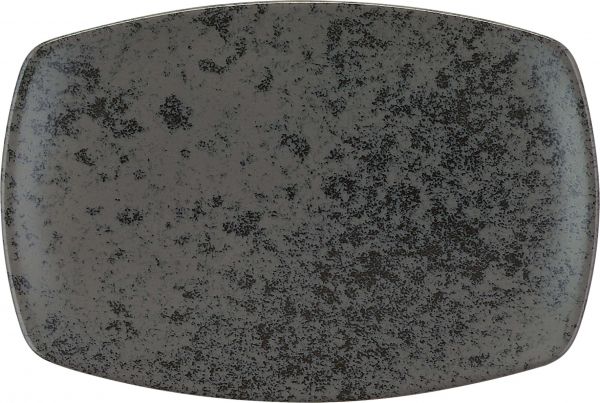 Bauscher, Sandstone : Dekor 425775 Black - Platte rechteckig coup 27,9 x 18,3 cm