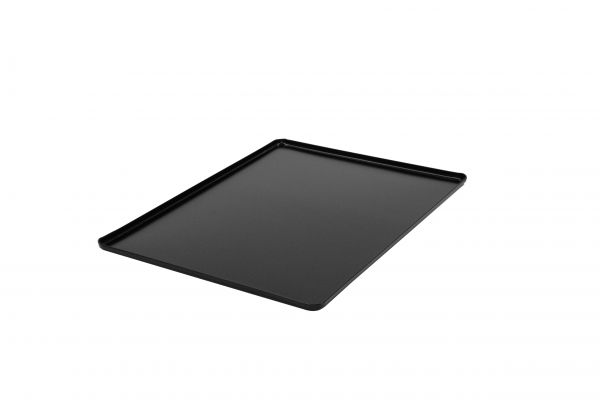Ausstell-/Thekenbleche schwarz, Alu, pulverbeschichtet, 300 x 400 x 10 mm