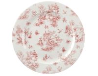 Churchill, Vintage Prints : Cranberry Toile - Teller flach Fahne 21 cm Churchill, Vintage Prints : Cranberry Toile - Teller flach Fahne 21 cm