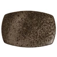 Bauscher, Sandstone : Dekor 425944 Dark Brown - Platte rechteckig coup 36,1 x 23,1 cm Bauscher, Sandstone : Dekor 425944 Dark Brown - Platte rechteckig coup 36,1 x 23,1 cm