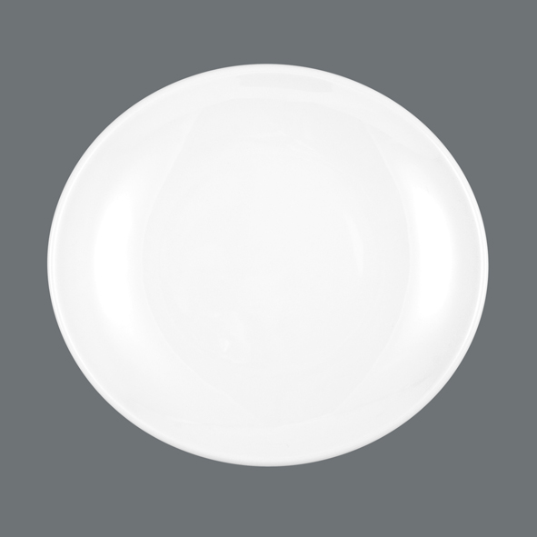 Seltmann Weiden, Meran, Steak & More - Teller oval 5234, weiss, uni, 21 cm