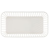 Vorschau: GN 1/3 Korb URBAN, Metall, 32,5 x 17,6 cm, H: 7,5 cm, Farbe: whisper white Vorschau: GN 1/3 Korb URBAN, Metall, 32,5 x 17,6 cm, H: 7,5 cm, Farbe: whisper white