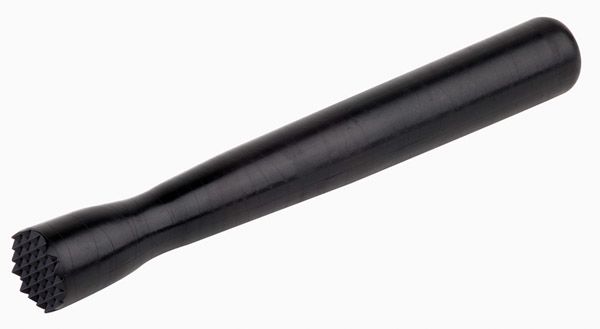 Stößel D: 2,5 cm, L: 21 cm, ABS, schwarz, mit griffigem Ende
