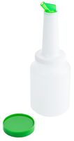 Dosier-/ Vorratsflasche, mit Deckel grün, I: 2 ltr., D: 12,5 cm, H: 35 cm, SAN Dosier-/ Vorratsflasche, mit Deckel grün, I: 2 ltr., D: 12,5 cm, H: 35 cm, SAN