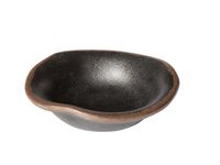 Schale MARONE D: 11,5 cm, H: 3 cm, 0,04 ltr., Melamin, schwarz, brauner Rand Schale MARONE D: 11,5 cm, H: 3 cm, 0,04 ltr., Melamin, schwarz, brauner Rand