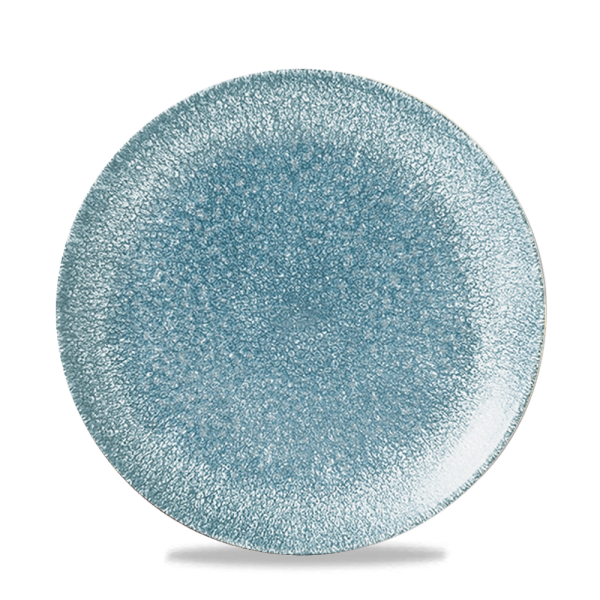 Churchill, Raku : Topaz Blue - Teller flach Coup, 21,7 cm
