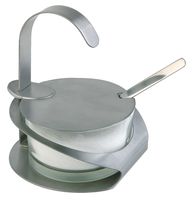 Parmesan-Menage PRO, D: 10,5 cm, H: 13 cm, Glas, 18/8 Edelstahl, mattiert, inkl. Löffel Parmesan-Menage PRO, D: 10,5 cm, H: 13 cm, Glas, 18/8 Edelstahl, mattiert, inkl. Löffel