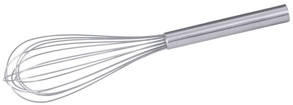 Schneebesen, 14 Drähte, Edelstahl, L: 25 cm, D: 1,3 mm, Stiel: 11,5 cm