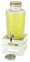 RAISER Getränke-Set Barrel Classic 8 ltr., Rahmen: vintage weiß, Platte: stainless steel, L: 330 mm, B: 230 mm, H: 525 mm RAISER Getränke-Set Barrel Classic 8 ltr., Rahmen: vintage weiß, Platte: stainless steel, L: 330 mm, B: 230 mm, H: 525 mm