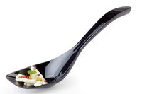 Servierlöffel PROFI, MINI 7 x 6,5 cm, Länge: 26,5 cm, Melamin, schwarz Servierlöffel PROFI, MINI 7 x 6,5 cm, Länge: 26,5 cm, Melamin, schwarz