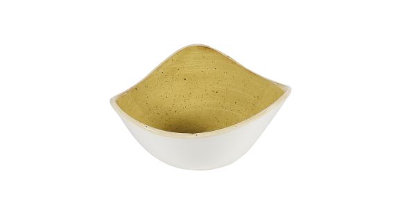 Churchill, Stonecast : Mustard Seed Yellow - Schale dreieckig, 15,3 cm/ 0,26 ltr.