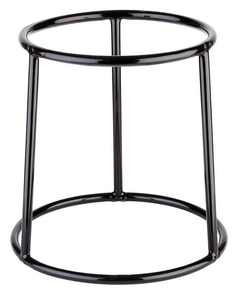 Buffetständer MULTI ROUND, D: 15,5 / 18 cm, H: 18 cm Metall, schwarz ummantelt